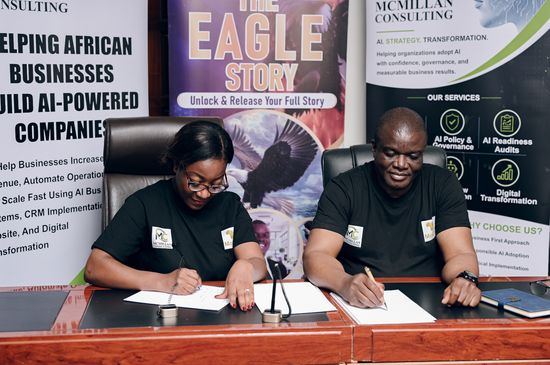 McMillan Consulting strategy session — aligning leadership on the AI roadmap