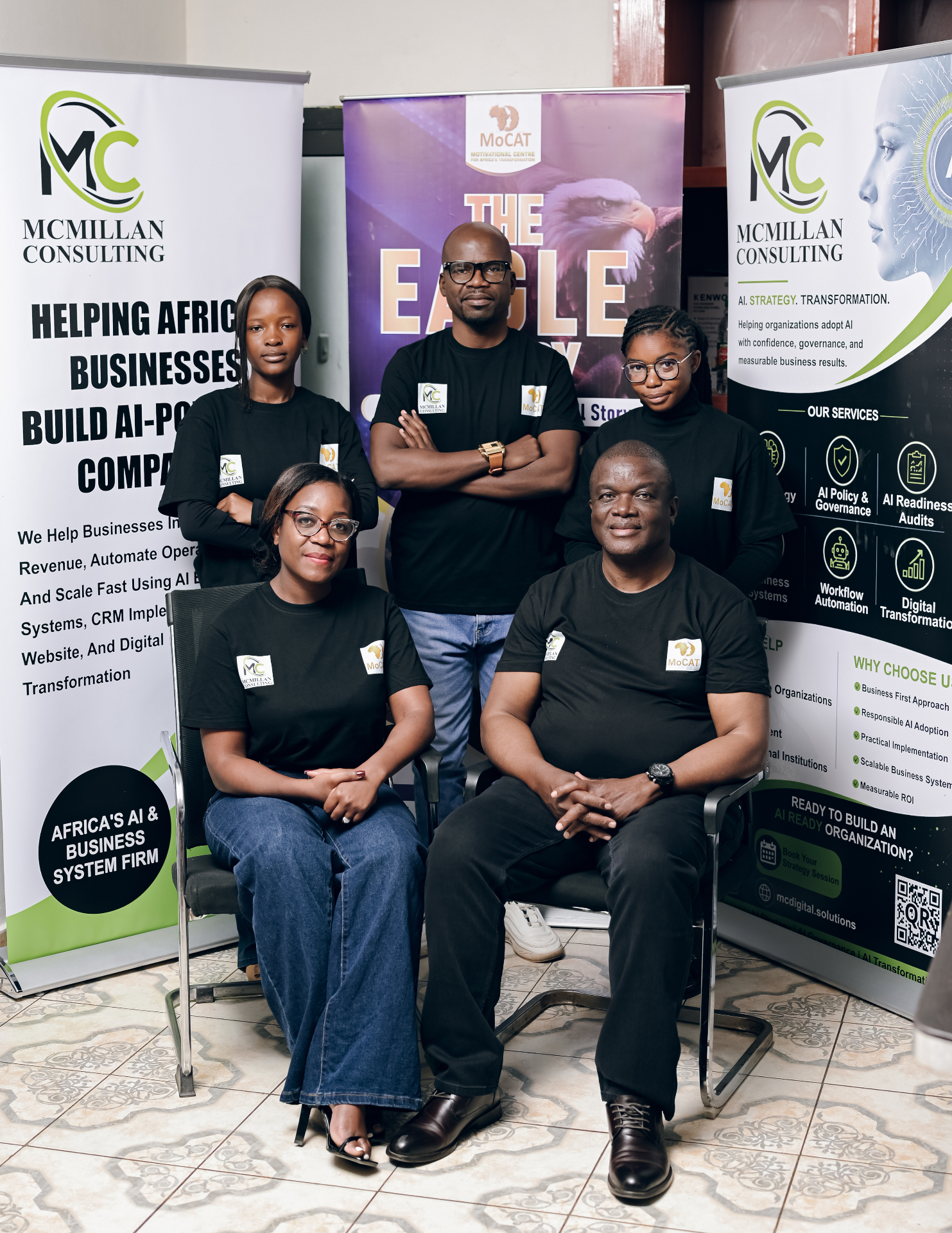 The McMillan Consulting team in Lusaka — AI, strategy, and business systems consultants